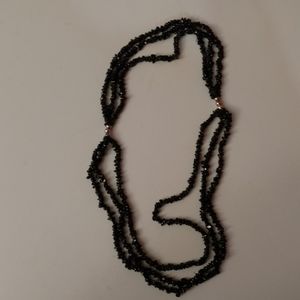 Black Spinel beaded necklace